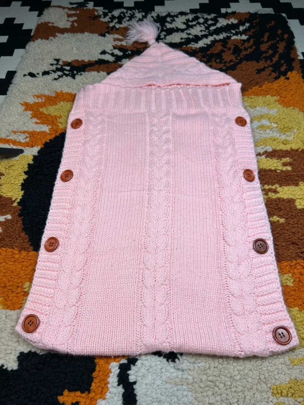 Cuddliest, hooded, button up infant snuggle sack!!